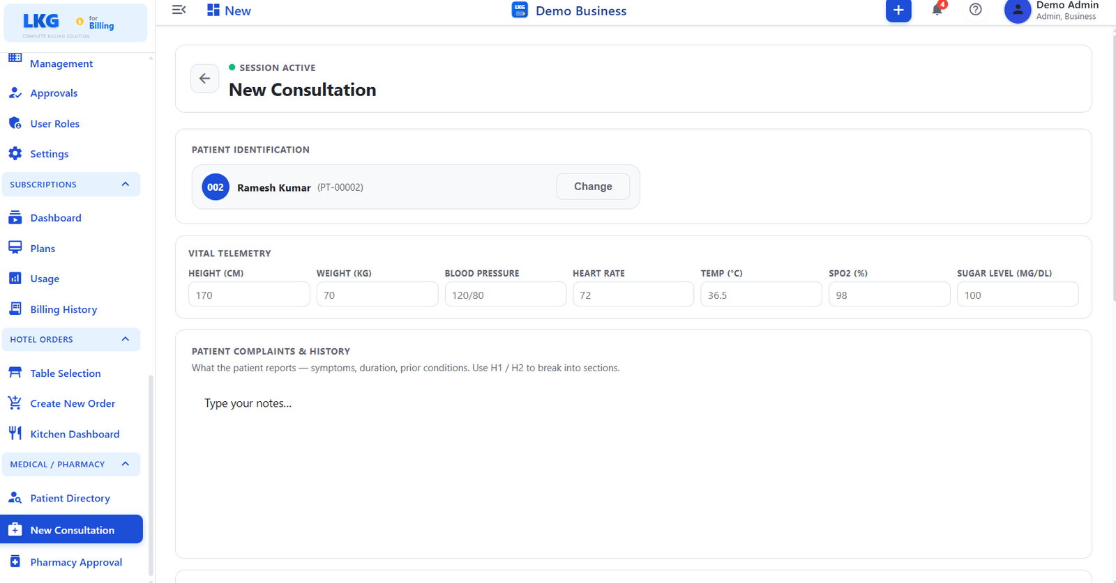 New Consultation