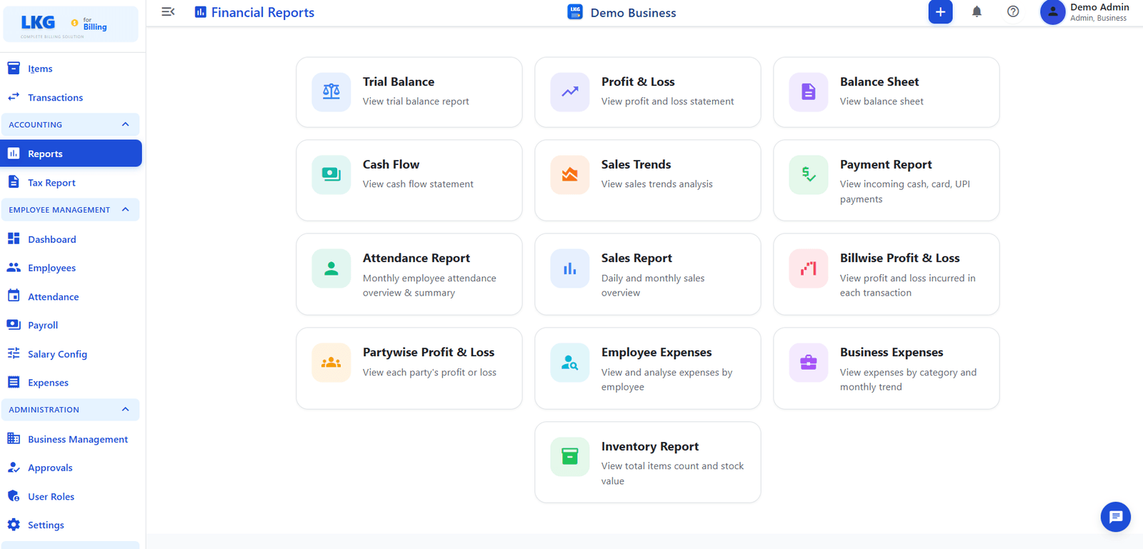 Advanced Reports